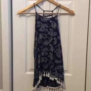RED CAMEL Navy/White Tank w/ Tassels&Ladder